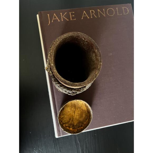 Vintage African Leather and Wood Canteen - Picture 3 of 9